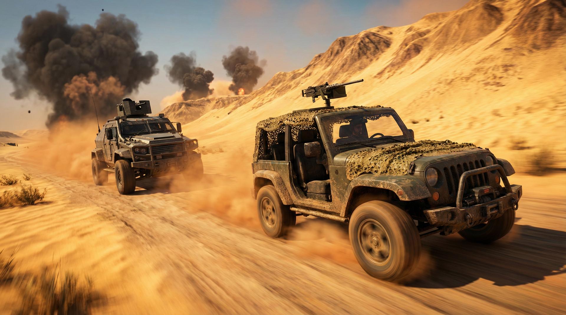 午夜大片绝地求生载具追逐视频